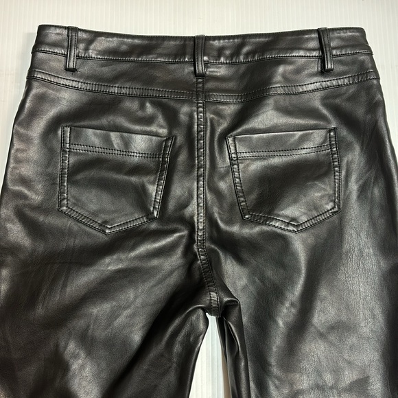 Molly Bracken Black Vegan Leather Skinny Pant. Sz S - Picture 6 of 13